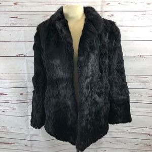 Beautiful BLACK fur jacket